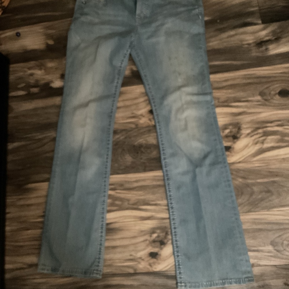 Harley-Davidson Women's Light Blue Flare Leg LONG Jeans